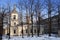 Belltower of Holy Trinity Church, Helsinki. Was built in the neo classical style in 1826