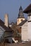 Belltower in old German town