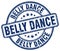 belly dance blue stamp