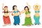 Belly dancers vector