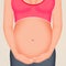 Belly pregnant women