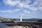 Belmore Basin, North Wollongong, lighthouse at Wollongong Harbour, Australia
