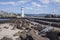 Belmore Basin, North Wollongong, lighthouse at Wollongong Harbour, Australia