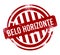 Belo Horizonte - Red grunge button, stamp