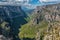 Beloi Viewpoint over Vikos Gorge in Zagori area in Greece