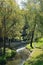 The Belokurikha River flowing through the one-name resort in the Altai