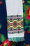 Belorussian towel with colorful geometric patterns