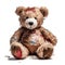 Beloved and Worn Tattered Teddy Bear