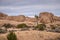 Belt of beige boulders, Joshua Tree National Park, CA, USA