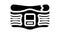 belt stimulator glyph icon animation