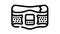 belt stimulator line icon animation