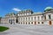 Belvedere as wonderful historic building complex in Vienna, Austria.