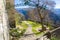 Belvedere garden entrance viewpoint in Brugnello