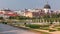 Belvedere palace with beautiful floral garden timelapse, Vienna Austria