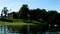 Bemidji, MN USA - June, 2018: Lakefront of Bemidji Minnesota on a sunny day