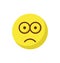 bemused face, gaze emoticon Color Vector Icon  which can easily modify or edit