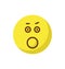 bemused face, gaze emoticon Color Vector Icon which can edit easily