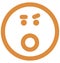 bemused face, stare emoticon Vector Isolated Icon which can easily modify or edit