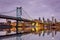 Ben Franklin bridge and Philadelphia skyline,