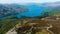 Ben A`an hill and the Loch Katrine in the Trossachs, Scotland