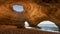 Benagil cave, algarve, portugal, europe - copy space snd travel concept