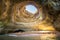 Benagil Sea Cave on Praia de Benagil, Portugal