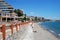 Benalmadena beach and promenade.