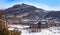 Benasque village Benas skyline Huesca Spain