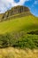 Benbulbin mountain with rocks and vegetation