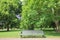 Bench chair in park nature
