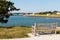 Bench Facing Lake Wesley in Virginia Beach