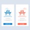 Bench, Food, Park, Seat, Picnic  Blue and Red Download and Buy Now web Widget Card Template