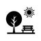 Bench  Glyph Style vector icon which can easily modify or edit