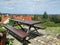 Bench with great view over Prague