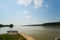 Bench near river Danube