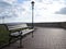 The bench next to the wall with unreachable views of the Danube and Novi Sad from the Petrovaradin Fortress