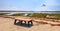 Bench overlooking the peaceful and tranquil marsh of Bolsa Chica wetlands