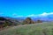 Bench overlooking Silicon Valley CA view