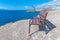 Bench at Palomas viewpoint at Tenerife, Canary Islands, Spain