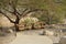 Bench in park of Ein Gedy