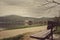 Bench at the peaceful lake