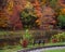 Bench and Railroad Track in Steele Creek Park