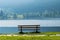 Bench on the Titisee in the Black Forest