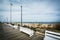 Benches on the boardwalk in Rehoboth Beach, Delaware.