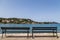 Benches look out over Kolocep bay