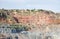 Benches in opencast coal mine