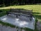 Benches stand in a recreation