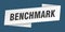 benchmark banner template. benchmark ribbon label.