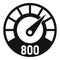 Benchmark level icon, simple style