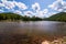 A bend in the Allegheny river in Warren county, Pennsylvania, USA